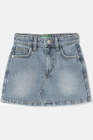 Benetton A-line Mini Length Skirt
