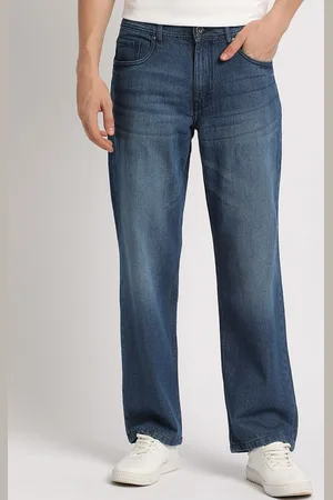 The Bear House Men Straight Fit Mid Rise Stretchable Cotton Jeans