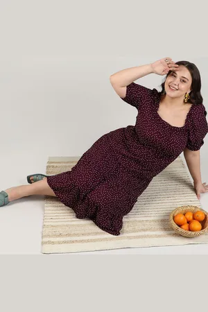 Instafab Women Polka Dot Midi Dress