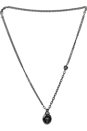 Police Men Black Necklace