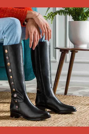 SAINT G. Women Casual Block-Heeled Winter Long Boots