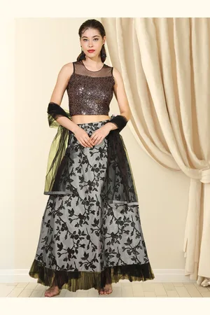 Chhabra 555 Embroidered Sequenced Made to Measure Lehenga With Blouse & Dupatta