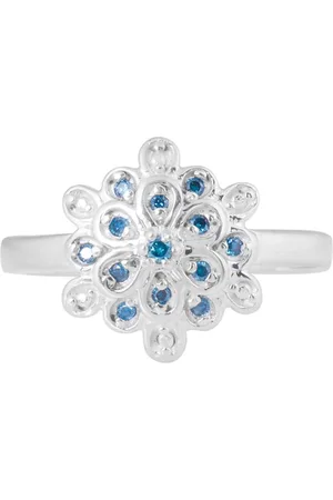 HIFLYER JEWELS 925 Sterling Silver Stone-Studded Finger Ring