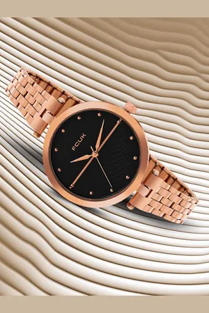French Connection Women Textured Dial & Stainless Steel Straps Analogue Watch FK00040B