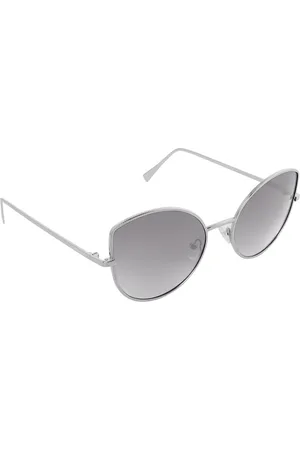 Giordano Women Mirrored Lens & Silver-Toned Cateye Sunglasses GA9017C03