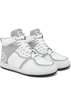 Metronaut Men Colourblocked Lightweight Leather Sneakers