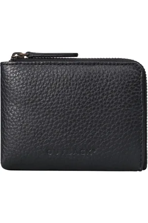 Outback Men Textured Leather Zip Around Wallet