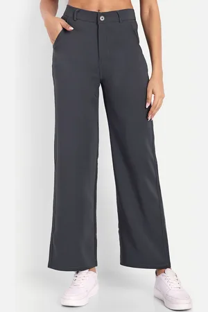 Broadstar Women Smart Loose Fit High-Rise Cotton Trouser
