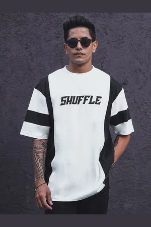 Powerlook Men Pure Cotton Typography Printed Applique T-shirt