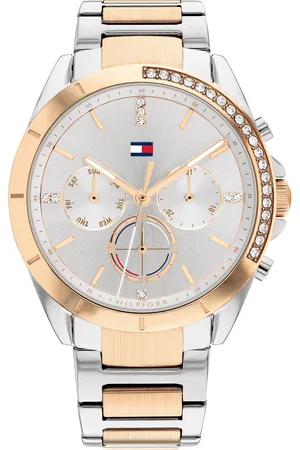 Tommy Hilfiger Women Grey Dial & Steel Toned Stainless Steel Analogue Watch TH1782387