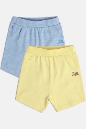 MINI KLUB Boys Pack Of 2 Mid Rise Cotton Shorts