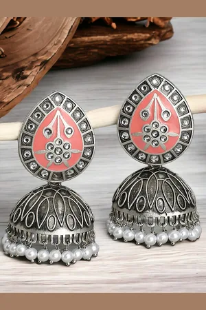 Anouk Women Dome Shaped Jhumkas Earrings