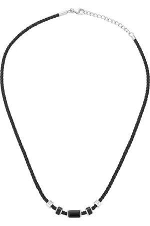 Police Men Stainless Steel Beaded Necklace