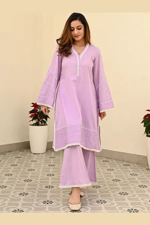 Bunaai Printed V-Neck Tunic With Trouser Co-Ords