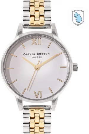 Olivia Burton Women White Dial Bracelet Style Analogue Watch OB16MDW34-White