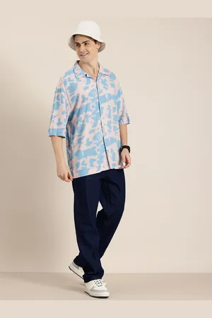 HERE&NOW Tie and Dye Relaxed Fit Casual Shirt
