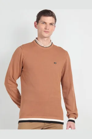 Arrow Ribbed Long Sleeves Pullover Sweater