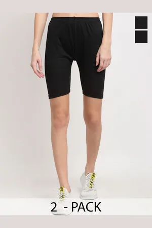 Miaz Lifestyle Pack Of 2 Women Skinny Fit Sports Shorts