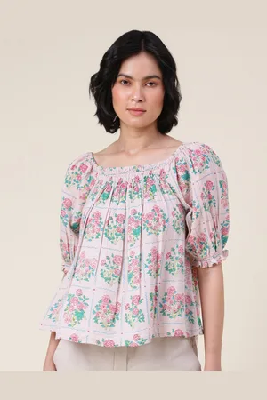 Fabindia Floral Printed Cotton Top