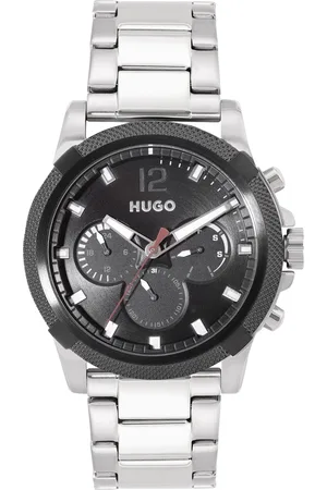 HUGO BOSS Men Bracelet Style Impress Analogue Watch 1530295-Black