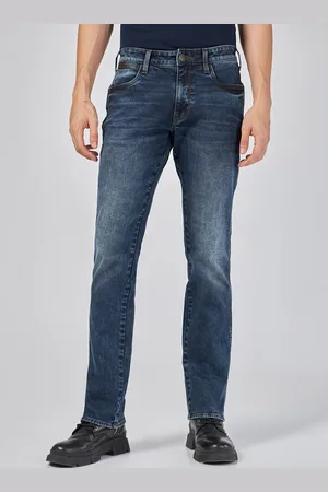 Wrangler Men Millard Mid Rise Clean Look Light Fade Stretchable Jeans