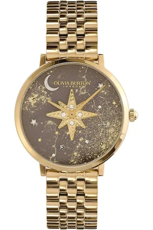 Olivia Burton Women Stainless Steel Bracelet Style Straps Analogue Watch 24000079