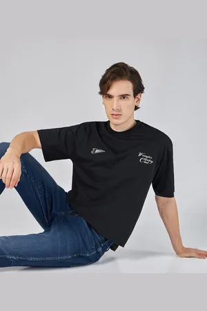 Wrangler Men Oversized Drop Shoulder Pure CottonT-shirt