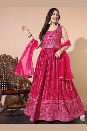 Chhabra 555 Embellished Maxi Gown Dresses With Dupatta Ethnic Dresses for Women