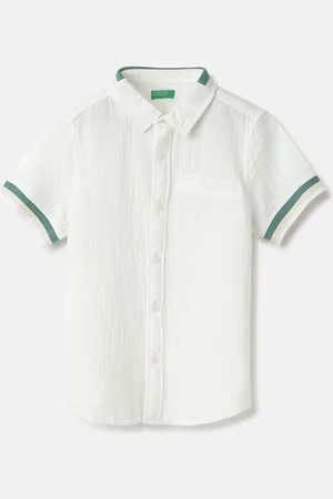 Benetton Boys Opaque Striped Casual Shirt
