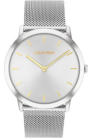 Calvin Klein Unisex Exceptional Braided Analogue Watch 25300001-Silver
