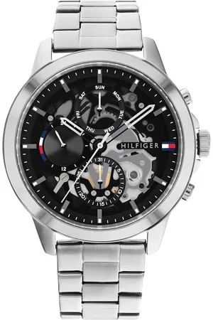 Tommy Hilfiger Men Embellished Dial & Stainless Steel Bracelet Style Straps Analogue Watch TH1710477