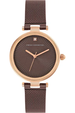 French Connection Women Dial & Stainless Steel Bracelet Style Analogue Watch FCN00070D