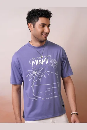 LocoMotive Men Premium Puff Printed Round Neck Half Sleeve Relaxed Drop Shoulder T- Shirt