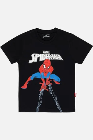 BodyCare Boys Spiderman Printed Cotton T-shirt