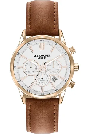 Lee Men Textured Dial & Leather Straps Analogue Multi Function Watch LC07506.434