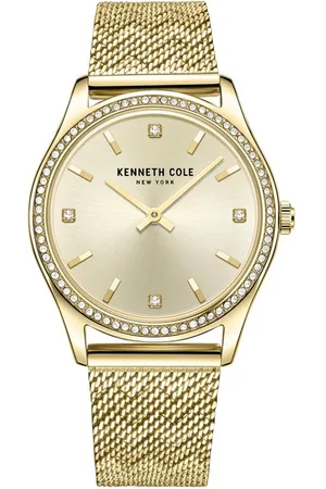 Kenneth Cole Women Gold-Toned Dial & Stainless Steel Straps Analogue Watch-KCWLG2222801LD
