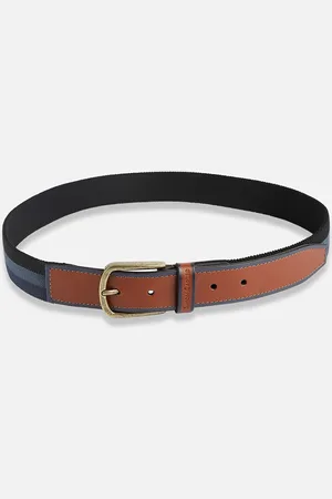 Simon Carter Men Textured Leather Belt