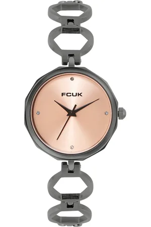French Connection Women Embellished Dial & Stainless Steel Straps Analogue Watch FK00027C
