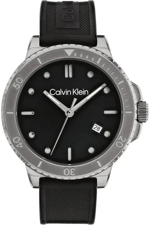 Calvin Klein Men Sport 3Hd Bracelet Style Chronograph Analogue Watch 25200207-Black