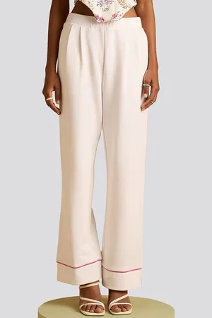 Muvazo Women Comfort Wrinkle Free Trousers