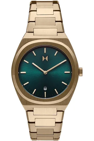 MVMT Men Green Dial & Gold Toned Bracelet Style Straps Analogue Watch 28000168