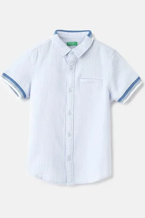 Benetton Boys Opaque Striped Casual Shirt
