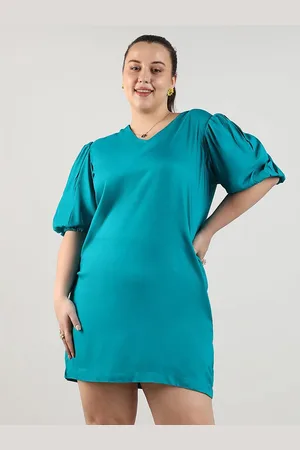 Instafab Women V-Neck Blouson Dress