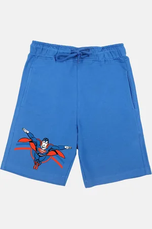 YK Boys Printed Superman Outdoor Shorts