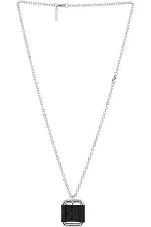 Police Men Black Railay Silver Necklace