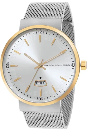 French Connection Men Stainless Steel Bracelet Style Straps Analogue Watch FCP42SM-G