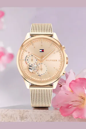 Tommy Hilfiger Women Gold-Toned Bracelet Style Straps Analogue Watch TH1782486W