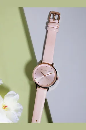 French Connection Women Leather Bracelet Style Straps Analogue Watch FCN00080F