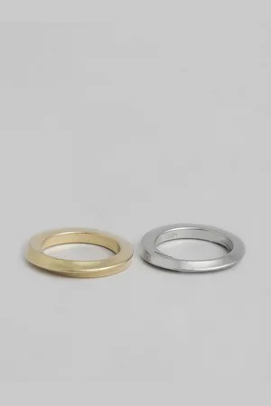 Calvin Klein Women Set of 2 Twisted Finger Rings