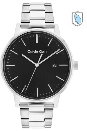 Calvin Klein Men Linked Bracelet Style Analogue Watch 25200053-Black